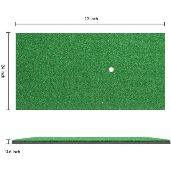 TRUEDAYS Golf Mat - Artificial Turf Golf Mat with Non-Slip Foam - 12“ x 24“ - Picture 4 of 7